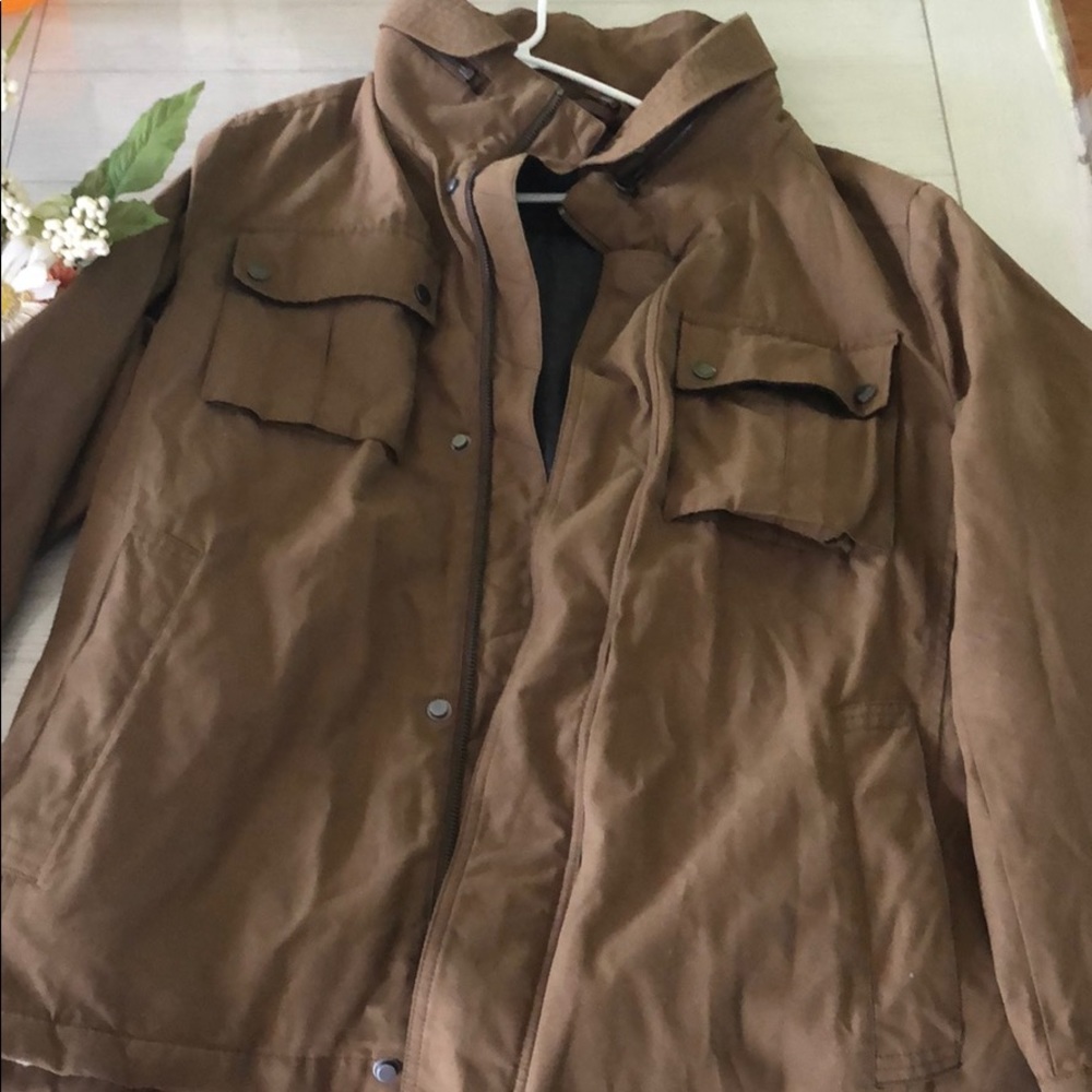 Cole Haan outerwear thick sherpa jacket.